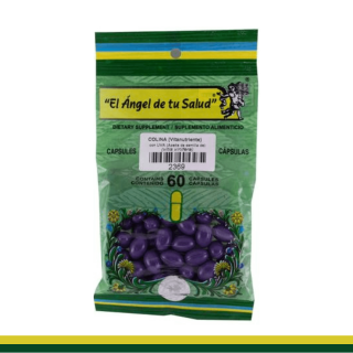 CAPS.B. SEMILLA DE UVA (Aceite de ) con COLINA BSA.60pz Clave:2369