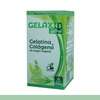 CAPS.D. GELAXIN ULTRA® GELATINA Y COLAGENO VEGETAL CJA.FCO.60pz Clave:2091