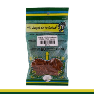 CAPS.B. OMEGA 3 (ALA) y VITAMINA C  (Adulto) BSA.60pz Clave:2375