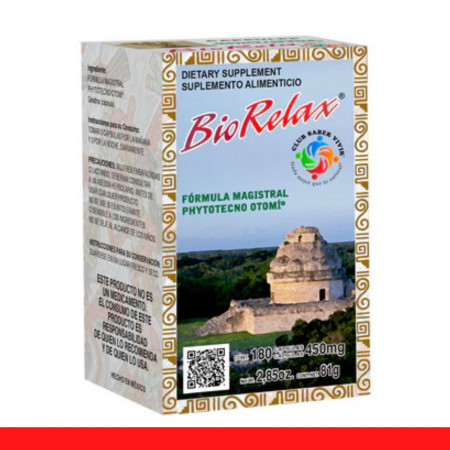 CAPS.D. BIORELAX® FORMULA MAGISTRAL CJA.FCO.180pz Clave:1912
