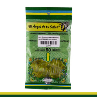 CAPS.B. DHA  con VITAMINA E BSA.60pz Clave:2386