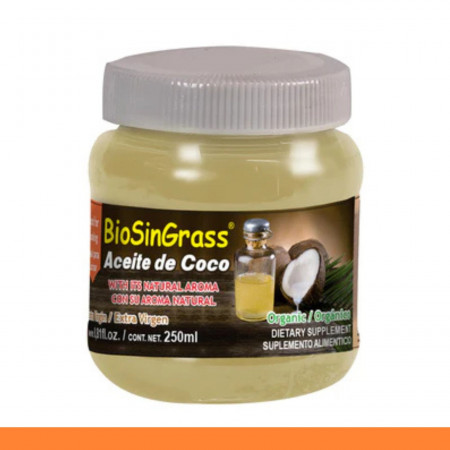 AC.NAT. BIOSINGRASS® COCO EXTRA VIRGEN CON AROMA FCO. 250ml Clave:0123
