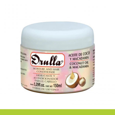 HIDR.ACON. DRULLA® AC. COCO Y MACADAMIA TARRO 150g Clave:0128
