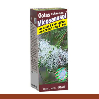 GOTAS CUT. MICOSANASOL® ACEITE DE ARBOL DEL TE CJA.GOT.10ml Clave:0215