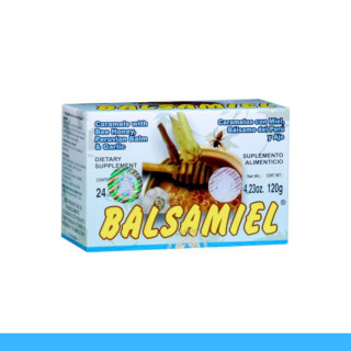 CARAMELOS BALSAMIEL® MIEL, BALSAMO DEL PERU Y AJO CJA.24pz Clave:1610