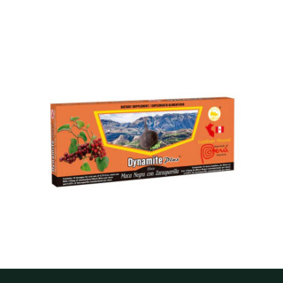 AMP.ING. DYNAMITEPLUS® MACA NEGRA Y ZARZAPARRILLA CJA.10x20ml Clave:1718