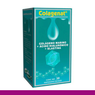 AMP.F. COLAGENAT® COLAGENO, AC. HIALURONICO, ELASTINA CJA.FCO.90pz Clave:1720