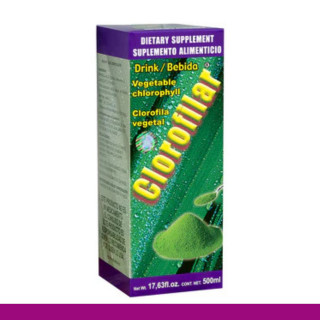 BEBIDA CLOROFILAR® CLOROFILA VEGETAL BOT.500ml Clave:1805