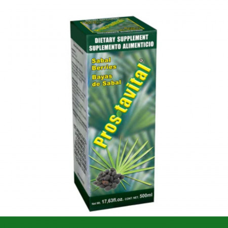 BEBIDA PROSTAVITAL® BAYAS DE SABAL CJA.BOT.500ml Clave:1808