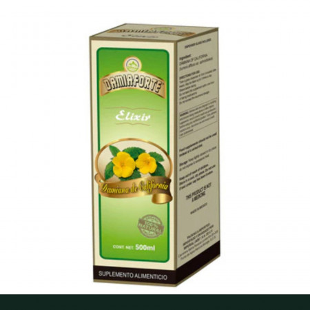 ELIXIR DAMIAFORTE® DAMIANA DE CALIFORNIA CJA.FCO.500ml Clave:1816