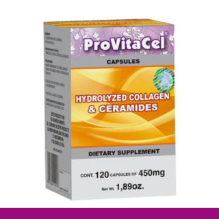 CAPS.D. PROVITACEL® COLAGENO HID. Y CERAMIDAS CJA.FCO.120pz Clave:1905