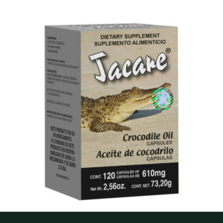 CAPS.B. JACARE® ACEITE DE COCODRILO CJA.FCO.120pz Clave:1906