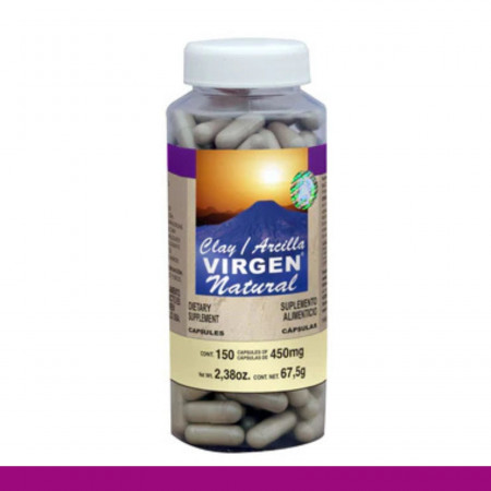 CAPS.D. VIRGEN® ARCILLA NATURAL FCO.150pz Clave:1911