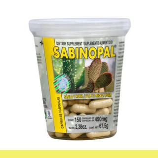CAPS.D. SABINOPAL® SABILA CON NOPAL VASO 150pz Clave:1923