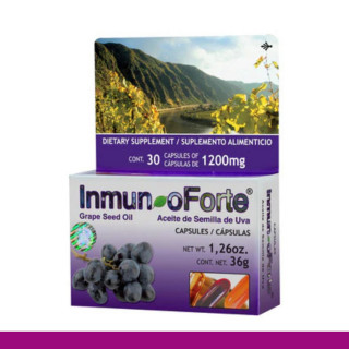 CAPS.B. INMUNOFORTE® ACEITE DE SEMILLA DE UVA CJA.30pz Clave:1927