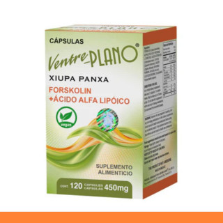 CAPS.D. VENTRE PLANO® FORSKOLIN Y ACIDO ALFA LIPOICO CJA.FCO.120pz Clave:2021