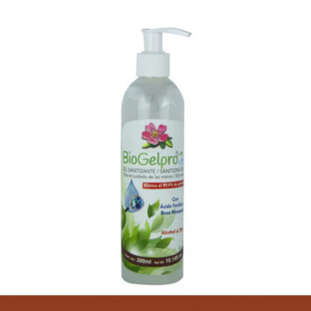 GEL SAN. BIOGELPRO® AC. FERULICO Y ROSA MOSQUETA BOT.300ml Clave:3172