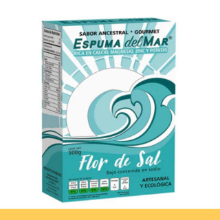 SAL ESPUMA DEL MAR® FLOR DE SAL CJA.BSA.500g Clave:3301