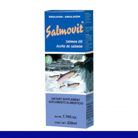EMULSION SALMOVIT® AC. SALMON CJA.FCO.220ml Clave:3605