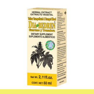 EXTCTO.V. DIABEDREN® GUARUMO Y TRONADORA CJA.FCO.60ml Clave:3705