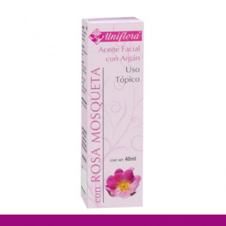 AC.F.M. UNIFLORA® ROSA MOSQUETA Y ARGAN CJA.FCO.40ml Clave:4209
