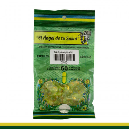 CAPS.B. BACALAO (ACEITE DE HIGADO DE) Adulto BSA.60pz Clave:2400