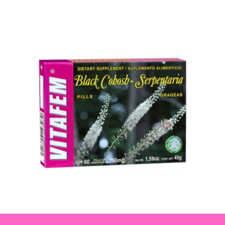 GRGS. VITAFEM® SERPENTARIA Y LICORICE CJA.60pz Clave:4327
