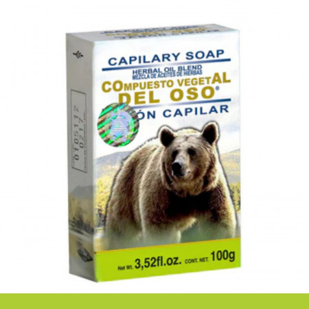 JABON C. COMPUESTO VEGETAL DEL OSO® AC. DE HIERBAS CJA.PZA.100g Clave:4907