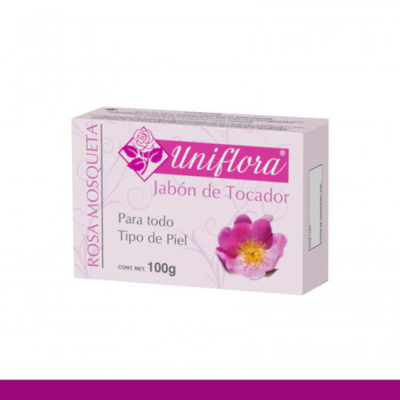 JABON T. UNIFLORA® ROSA MOSQUETA CJA.PZA.100g Clave:4917