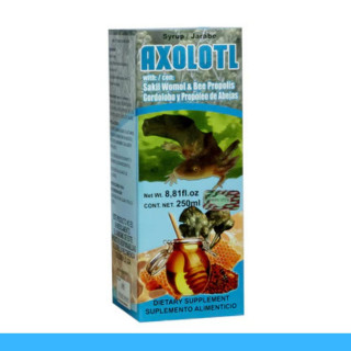 JARABE AXOLOTL® GORDOLOBO Y PROPOLEO CJA.FCO.250ml Clave:5408