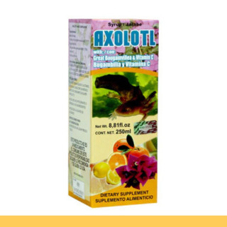 JARABE AXOLOTL® BUGAMBILIA Y VITAMINA C CJA.FCO.250ml Clave:5409