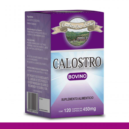 CAPS.D. CALOSTROFORT® CALOSTRO BOVINO CJA.FCO.120pz Clave:2147