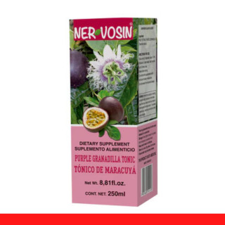 TONICO NERVOSIN® MARACUYA CJA.FCO.250ml Clave:5415