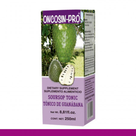 TONICO ONCOSIN-PRO® GUANABANA CJA.FCO.250ml Clave:5422