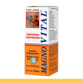 JARABE MAGNOVITAL® CAROTENOIDES CJA.FCO.250ml Clave:5424