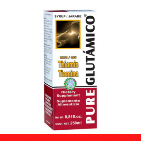 JARABE PURE GLUTAMICO® AC. GLUTAMICO Y TIAMINA CJA.FCO.250ml Clave:5425