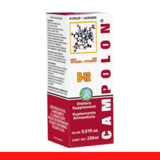 JARABE CAMPOLON® VITAMINA B12 CJA.FCO.250ml Clave:5430