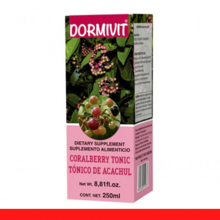 TONICO DORMIVIT® ACACHUL CJA.FCO.250ml Clave:5433