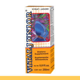 JARABE VITALJUNIOR® VITAMINAS Y MINERALES CJA.FCO.250ml Clave:5437