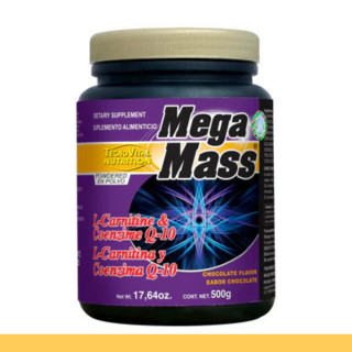 PVO. MEGAMASS® L CARNITINA Y COENZIMA Q10 FCO.500g Clave:7101