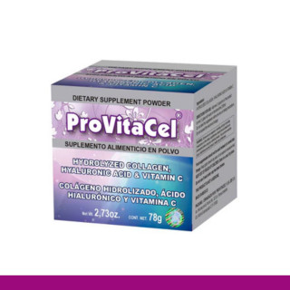 PVO. PROVITACEL® COLAGENO H, AC. HIALURONICO Y VIT. C CJA.FCO.78g Clave:7102