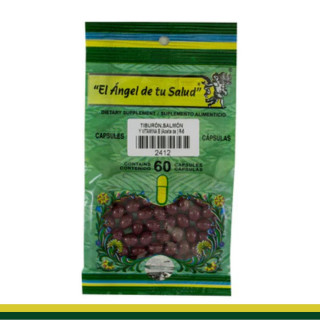 CAPS.B. TIBURON, SALMON Y VITAMINA E  (Aceites) BSA.60pz Clave:2412