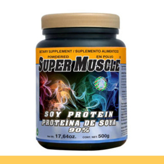 PVO. SUPERMUSCLE® PROTEINA DE SOYA FCO.500g Clave:7105