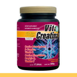 PVO. VITACREATINA® CREATINA, COMPLEJO B Y VITAMINA C FCO.500g Clave:7112
