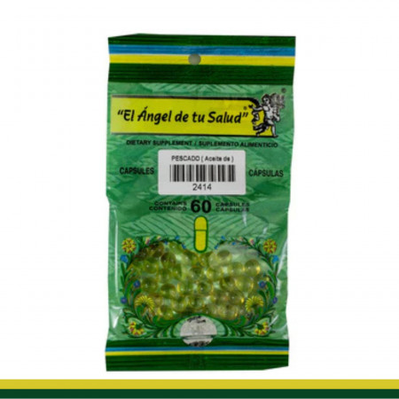 CAPS.B. PESCADO Aceite BSA.60pz Clave:2414
