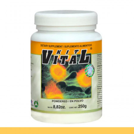 PVO. KITVITAL® VITAMINA A, LUTEINA Y LICOPENO FCO.250g Clave:7126