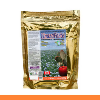 PVO. LINAZAFORTE® FIBRA DE MANZANA, NOPAL Y CACHALOHUAL BSA.500g Clave:7130