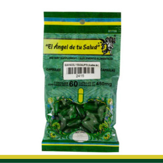 CAPS.B. GUAYACOL Y EUCALIPTOL (Aceites) BSA.60pz Clave:2415
