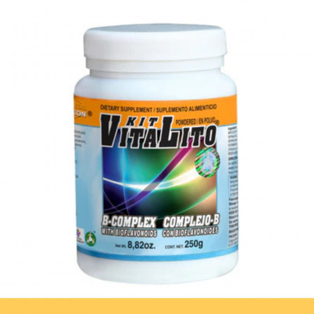 PVO. KITVITALITO® COMPLEJO B Y BIOFLAVONOIDES FCO.250g Clave:7309