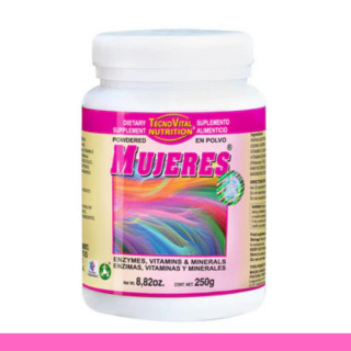 PVO. MUJERES® ENZIMAS, VITAMINAS Y MINERALES FCO.250g Clave:7316